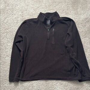 L.L. Bean Men's Dark Brown Zip-Up Sweater